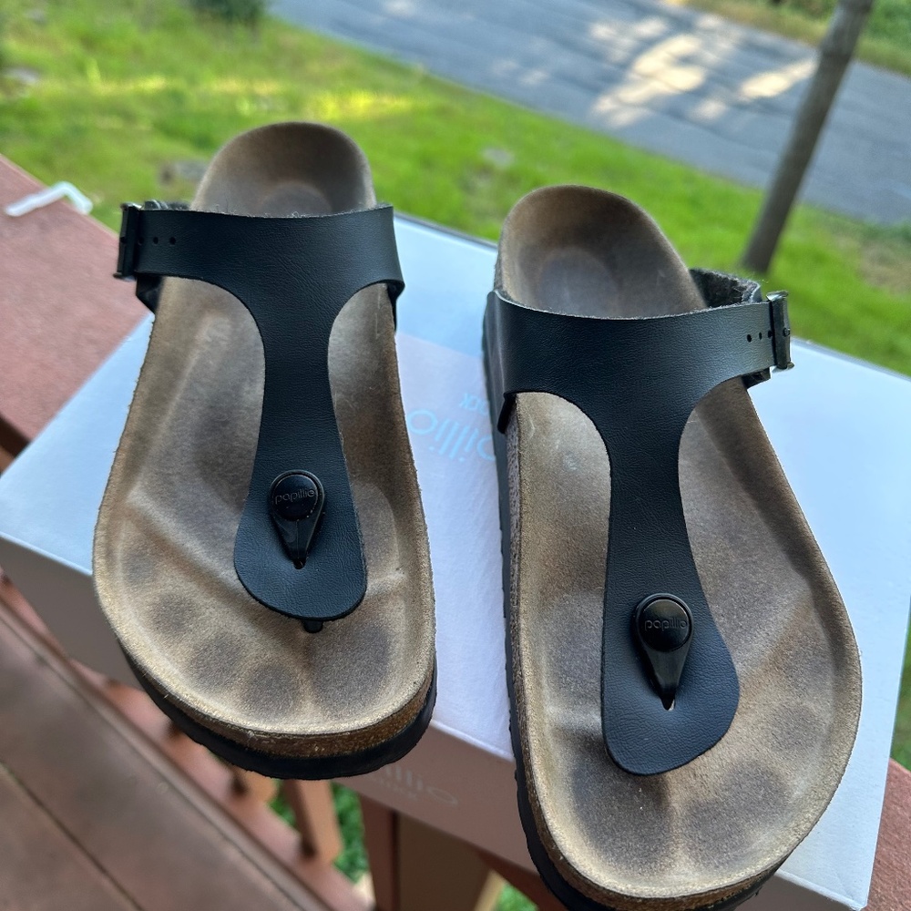 Birkenstock Gizeh Papillio Flex Platform Sandals Size 37 (U.S. W 6-6.5) - Vegan